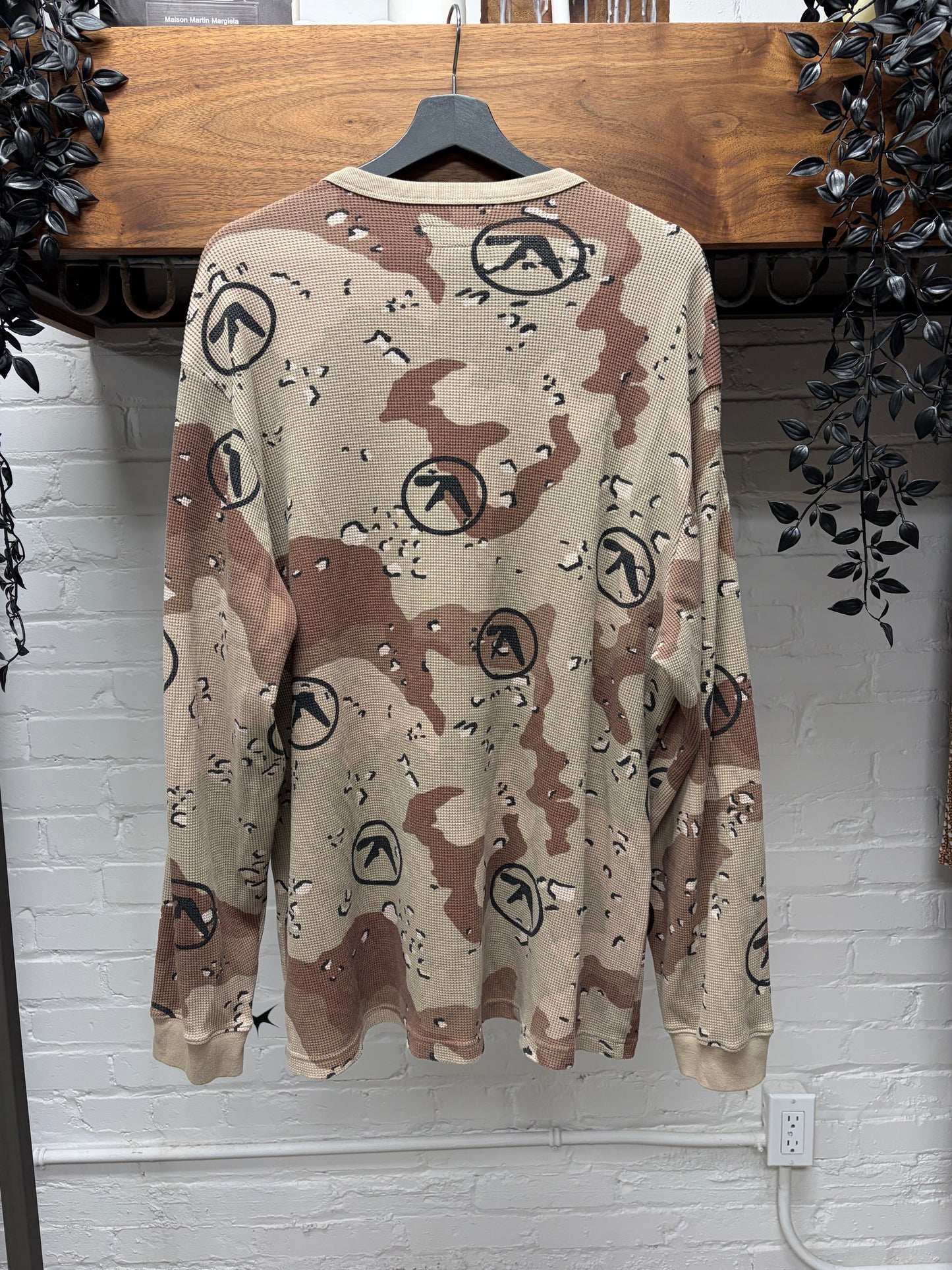 SS2025 Supreme x Aphex Twin Themal ‘Desert Camo’ Long Sleeve Shirt