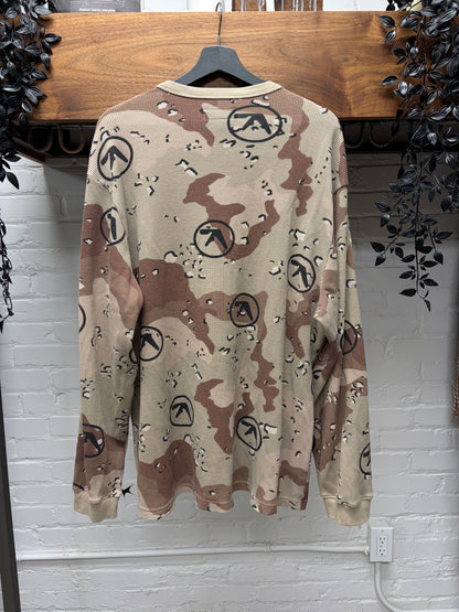 SS2025 Supreme x Aphex Twin Themal ‘Desert Camo’ Long Sleeve Shirt