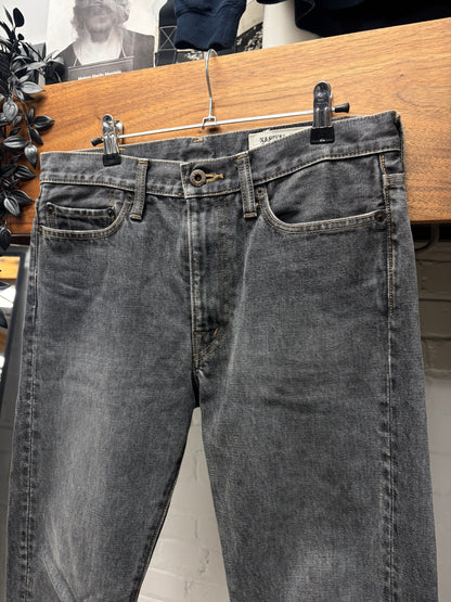 Kapital Raw Washed Grey Bootcut Denim