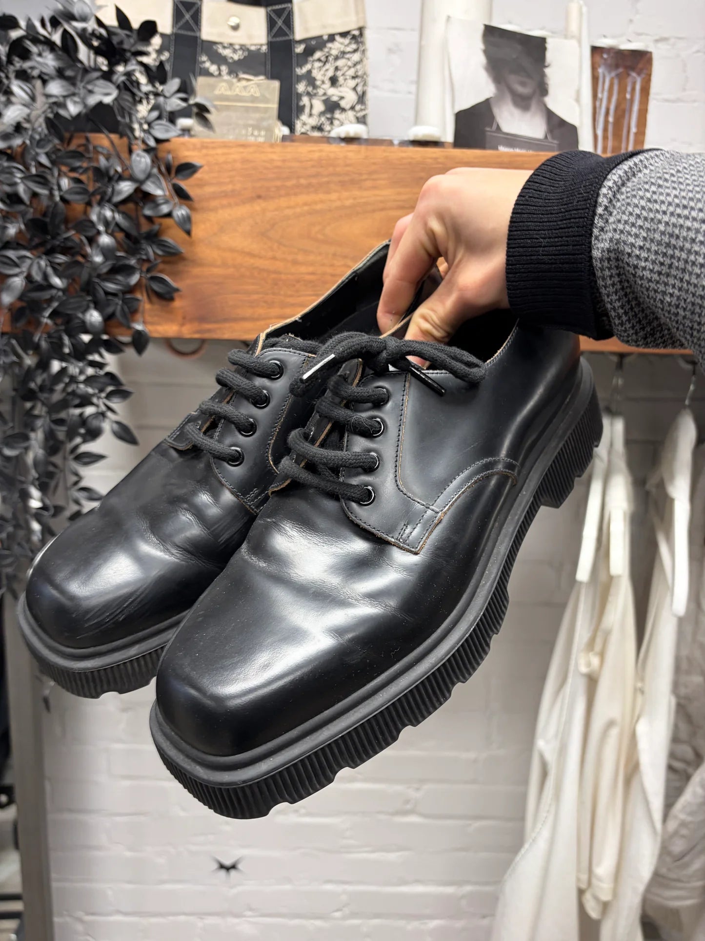 Gucci ‘Mystras’ Black Patent Leather Platform Sole Derbys