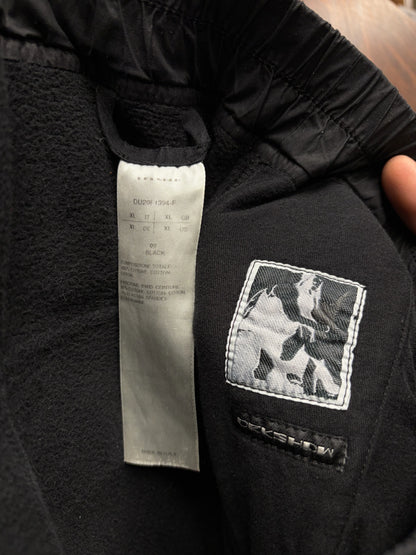 Rick Owens Drop Crotch Black Drawstring Sweatpants