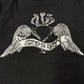 Yohji Yamamoto ‘Ground Y’ Crested Wings Black Graphic T-Shirt
