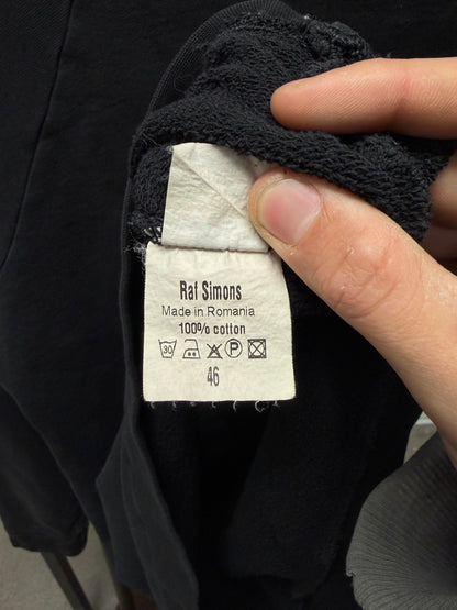 SS2003 Raf Simons ‘Consumed’ Commodity Black/Red Script Sweatshirt