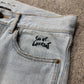 SS2017 Saint Laurent ‘Pocket Logo’ Light Wash Blue Skinny Jeans
