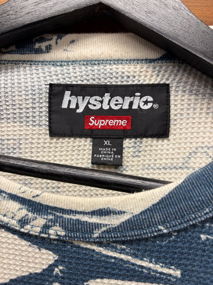 AW2024 Supreme x Hysteric Glamour Thermal ‘Car Crash’ Long Sleeve Shirt