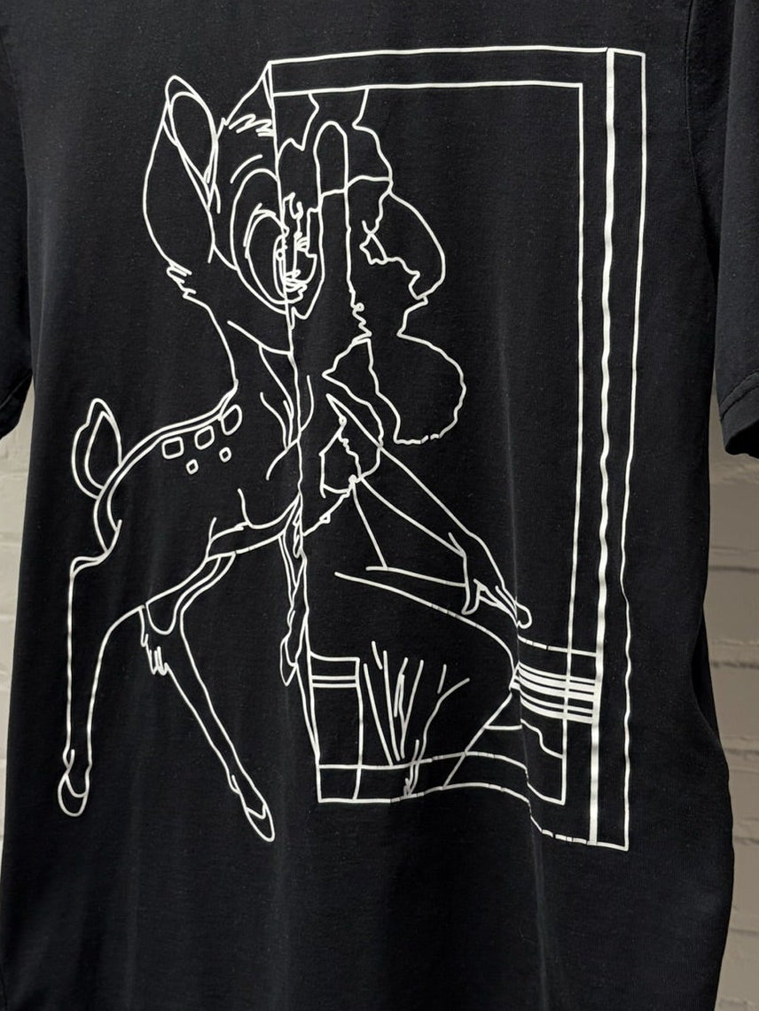 Givenchy by Ricardo Tisci ‘Bambi’ Black/White Sketch Graphic T-Shirt