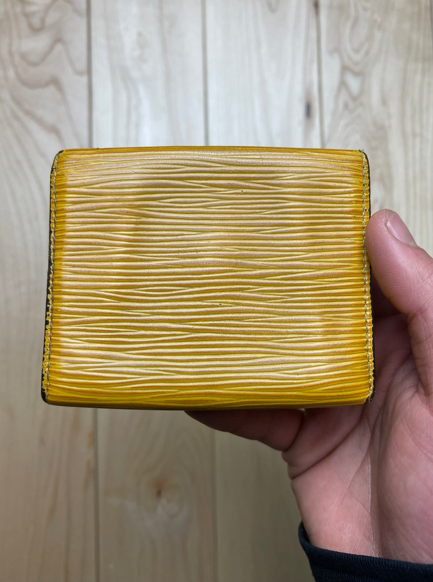 Louis Vuitton Epi Yellow/Purple Leather Cardholder Wallet