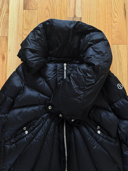 Autumn Winter 2020 Rick Owens x Moncler ‘Tonopah’ Down Filled Scarf Wrap Puffer Jacket