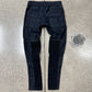 AW2014 Rick Owens ‘Memphis Patch’ Mineral Blue Skinny Denim