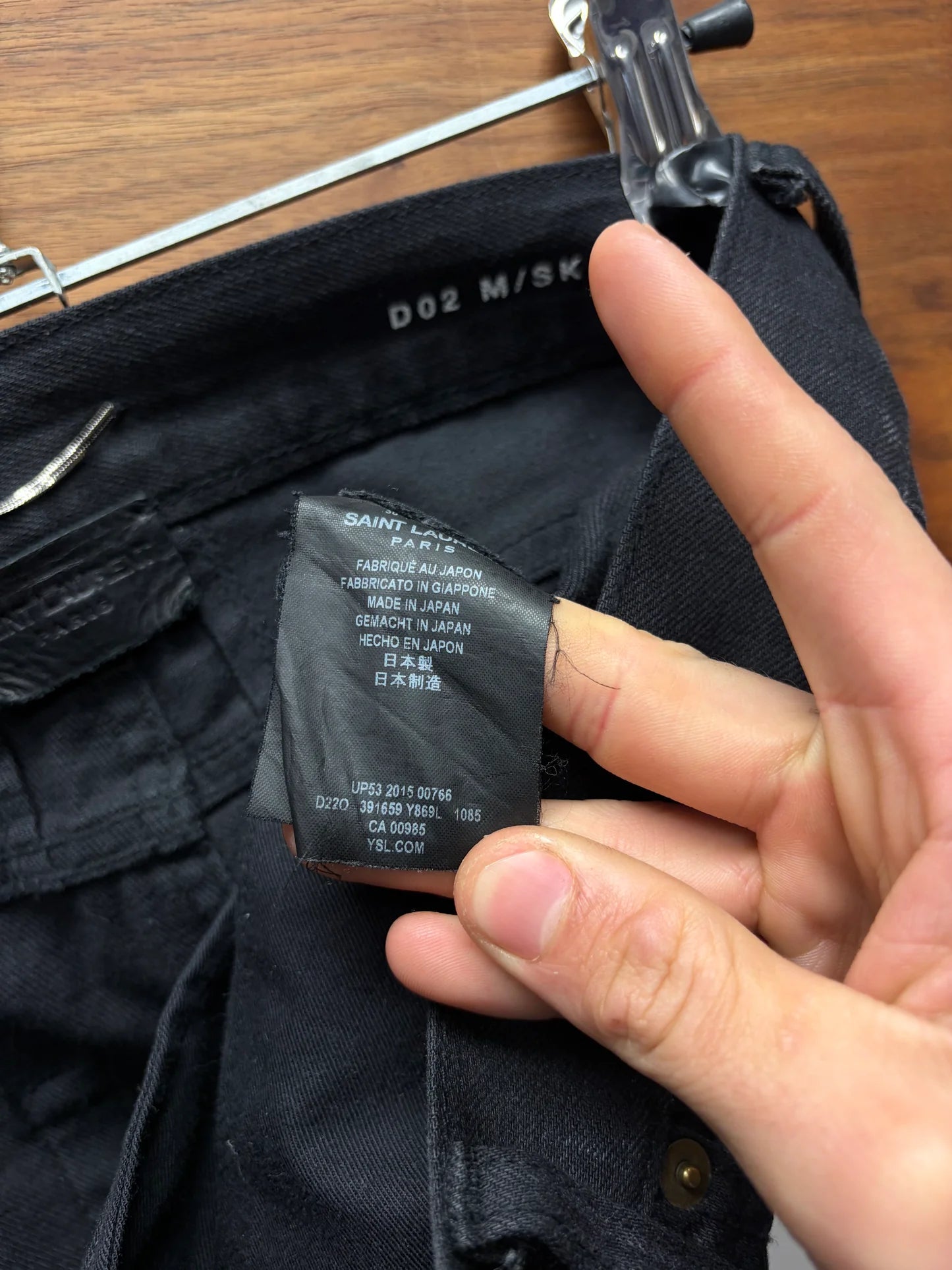 2015 Saint Laurent by Hedi Slimane D02 ‘Crash Denim’