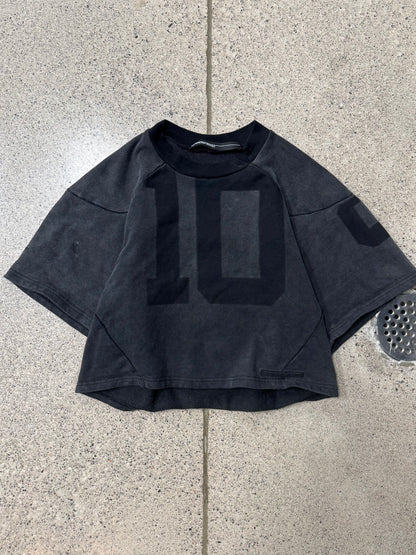 Spencer Badu Cropped ‘Football Jersey’ Short Sleeve Sweatshirt