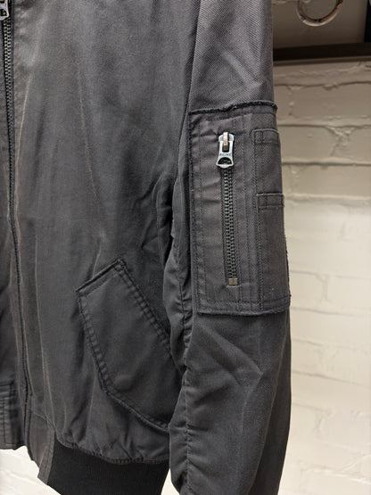SS2014 Acne Studio  ‘Encore Struct’ Black ‘MA-1’ Bomber Jacket