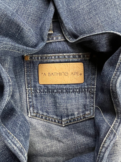 2000s Bape Washed Blue Slim/Straight Cut Denim