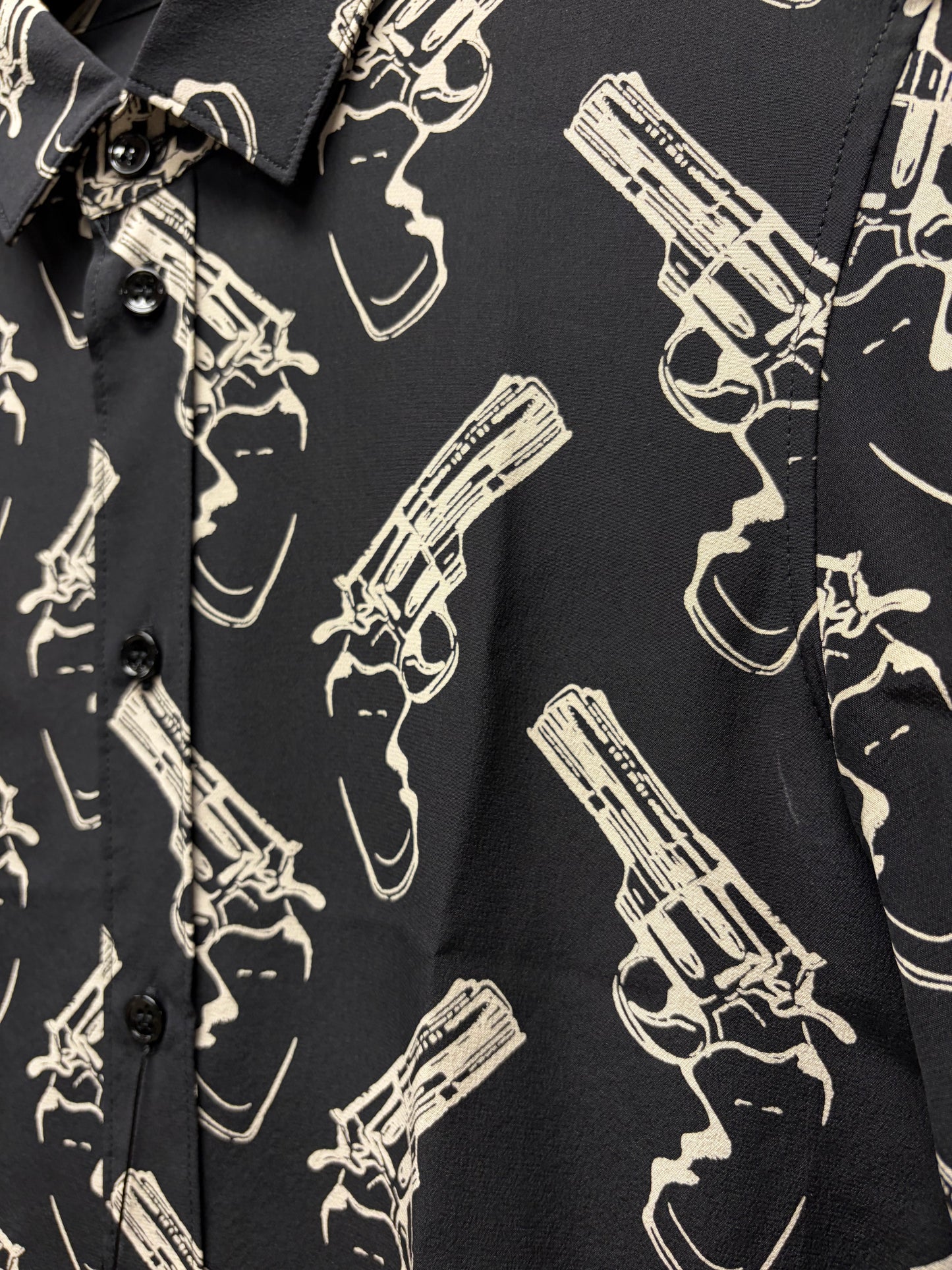 AW2014 Saint Laurent by Hedi Slimane ‘Pistol Print’ Button Up Shirt