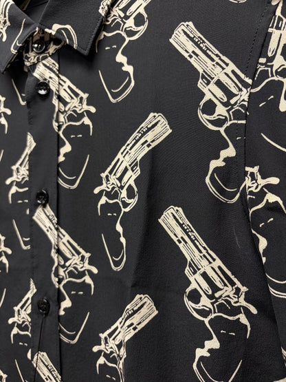 AW2014 Saint Laurent by Hedi Slimane ‘Pistol Print’ Button Up Shirt