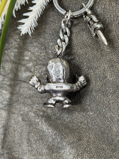 Chrome Hearts x Foti ‘Harris Teeter’ Skull & Dagger Keychain