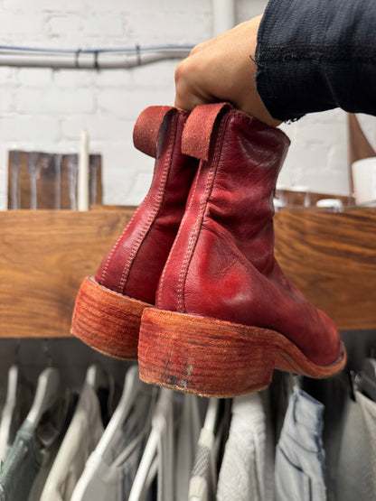 Guidi ‘PL-1’ Full Grain Horse Leather Front Zip Boots