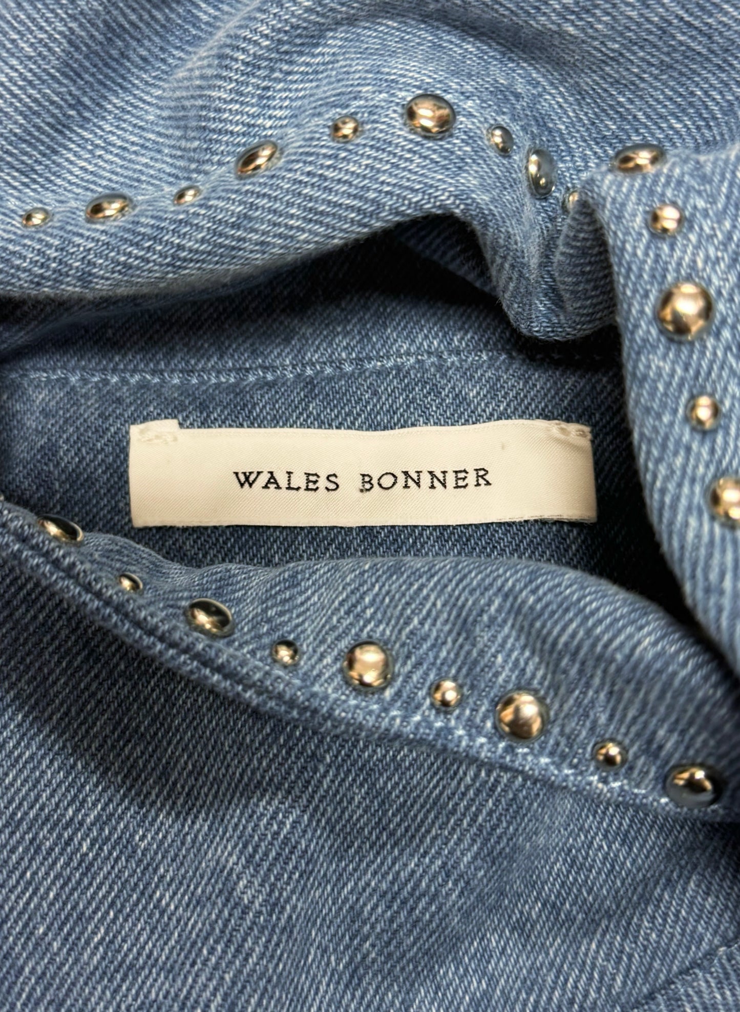 Wales Bonner Studded ‘Marching Band’ Enzyme Wash Denim Jacket