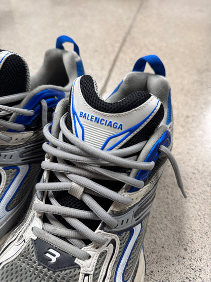 Balenciaga X-Pander Blue/White Spring-Blade Sneakers