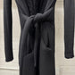 Rick Owens ‘Lilies’ Deep Black Floor Length Bathrobe Coat