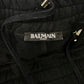 Balmain Decarnin Era Black Cotton ‘Biker’ Sweatpants