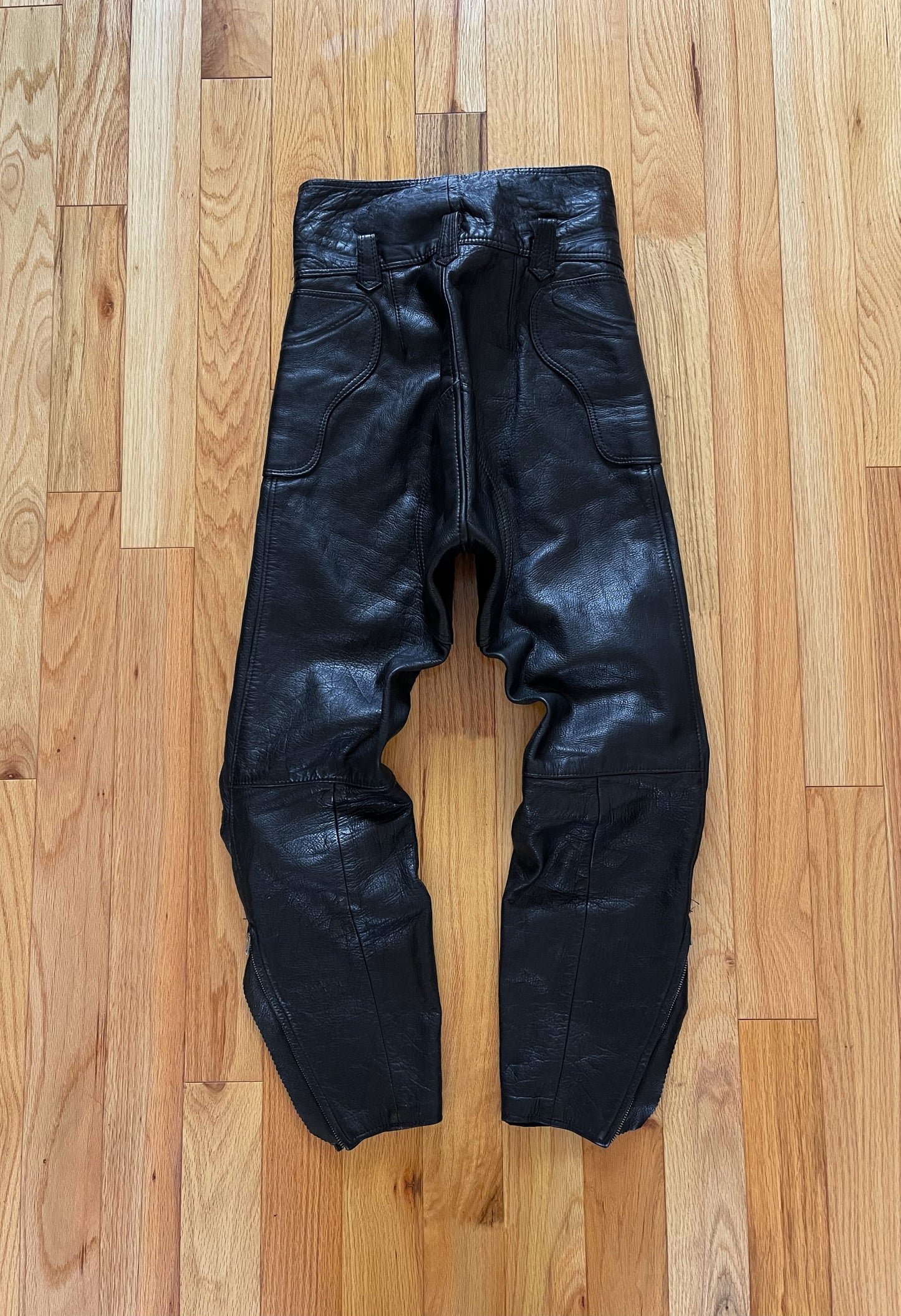 Kadoya ‘K’s Leather’ Armoured Leather Black Biker Pants