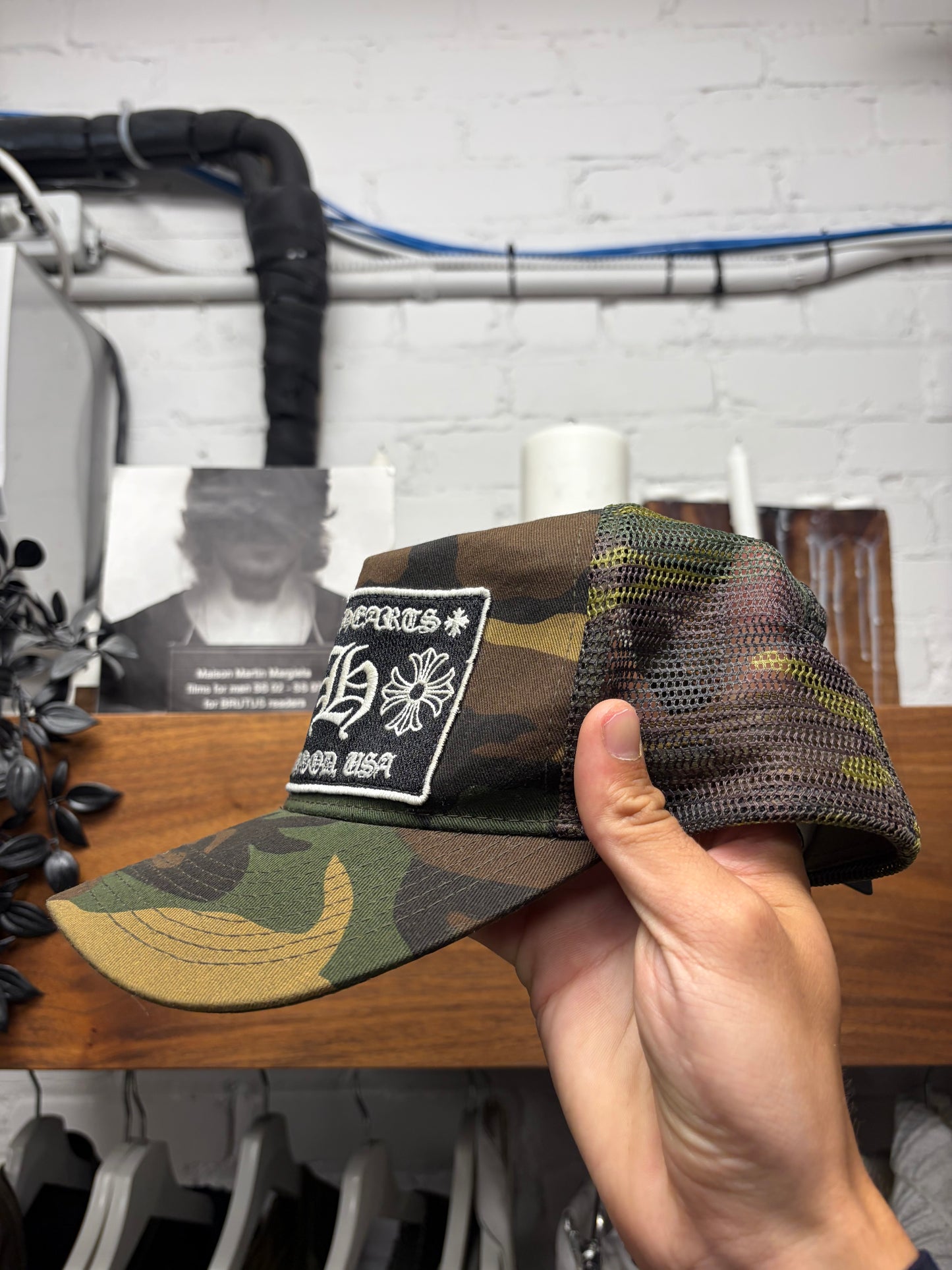 Vintage Chrome Hearts ‘Hollywood’ Store Exclusive Camouflage Trucker Hat