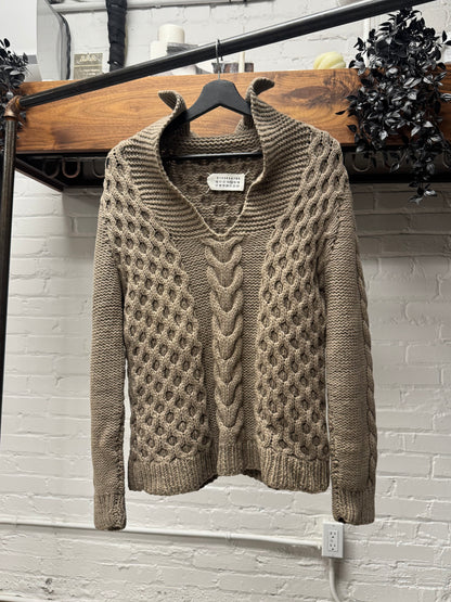 AW2009 Maison Martin Margiela Thick Cable ‘Aran’ Knit Sweater