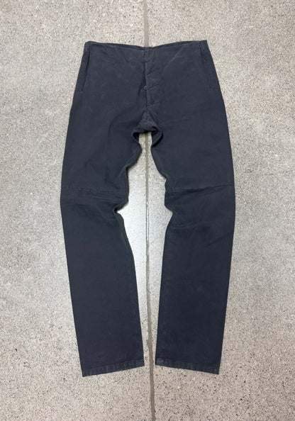 SS2010 Maison Margiela Brown Heavy Cotton Bootcut Pants