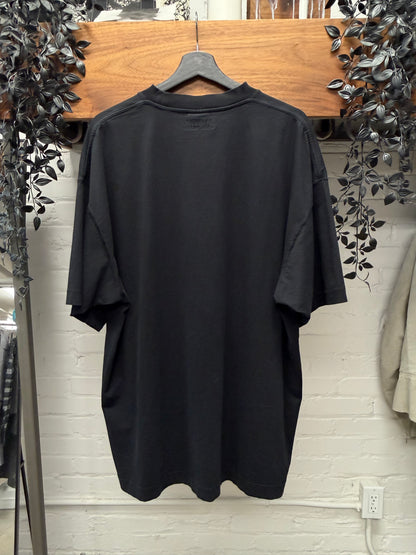 Vetements ‘Solidarity 4 Everyone’ Handshake Embroidered Black Oversized T-Shirt