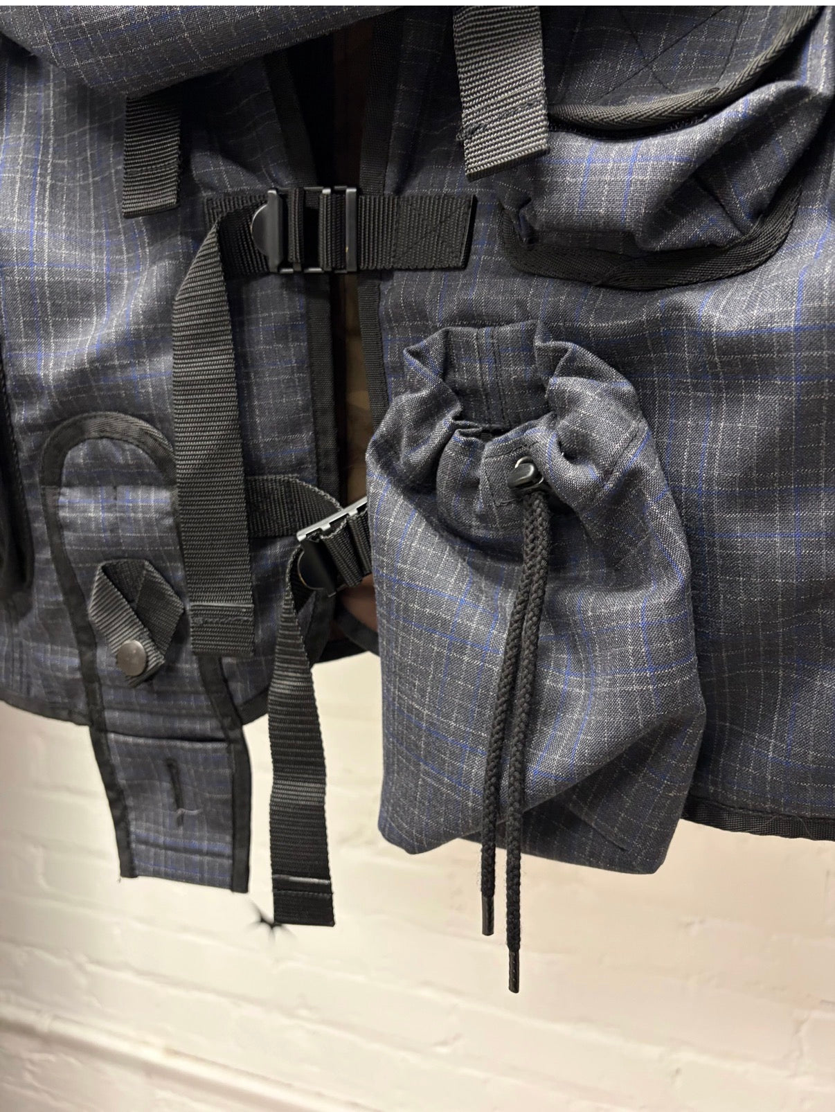 SS2019 Junya Watanabe Plaid Tactical Cargo Vest