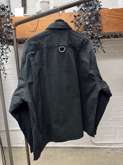 Givenchy by Matthew Williams Layered Black Studded D-Ring Work Jacket