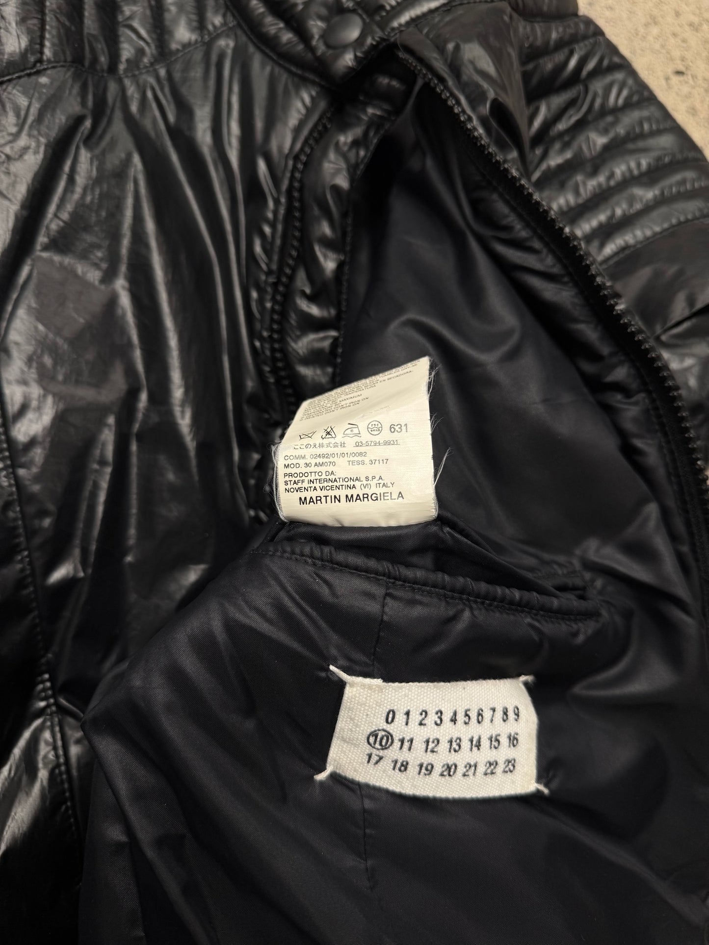 AW2008 Maison Martin Margiela ‘Thriller’ M Black Puffer Jacket