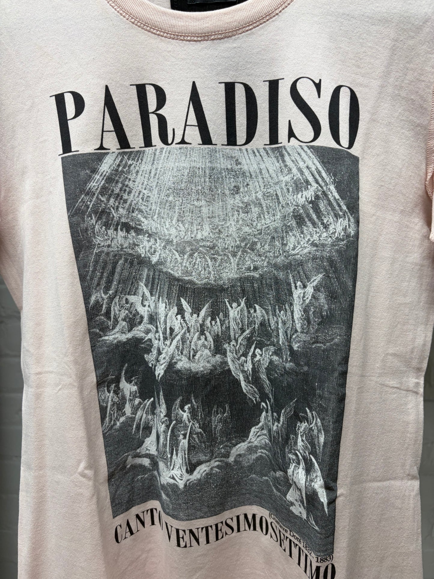 2000s Dolce & Gabbana ‘Paradiso’ Faded Pink Graphic T-Shirt