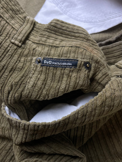Dolce & Gabbana Corduroy Wide Leg Pants