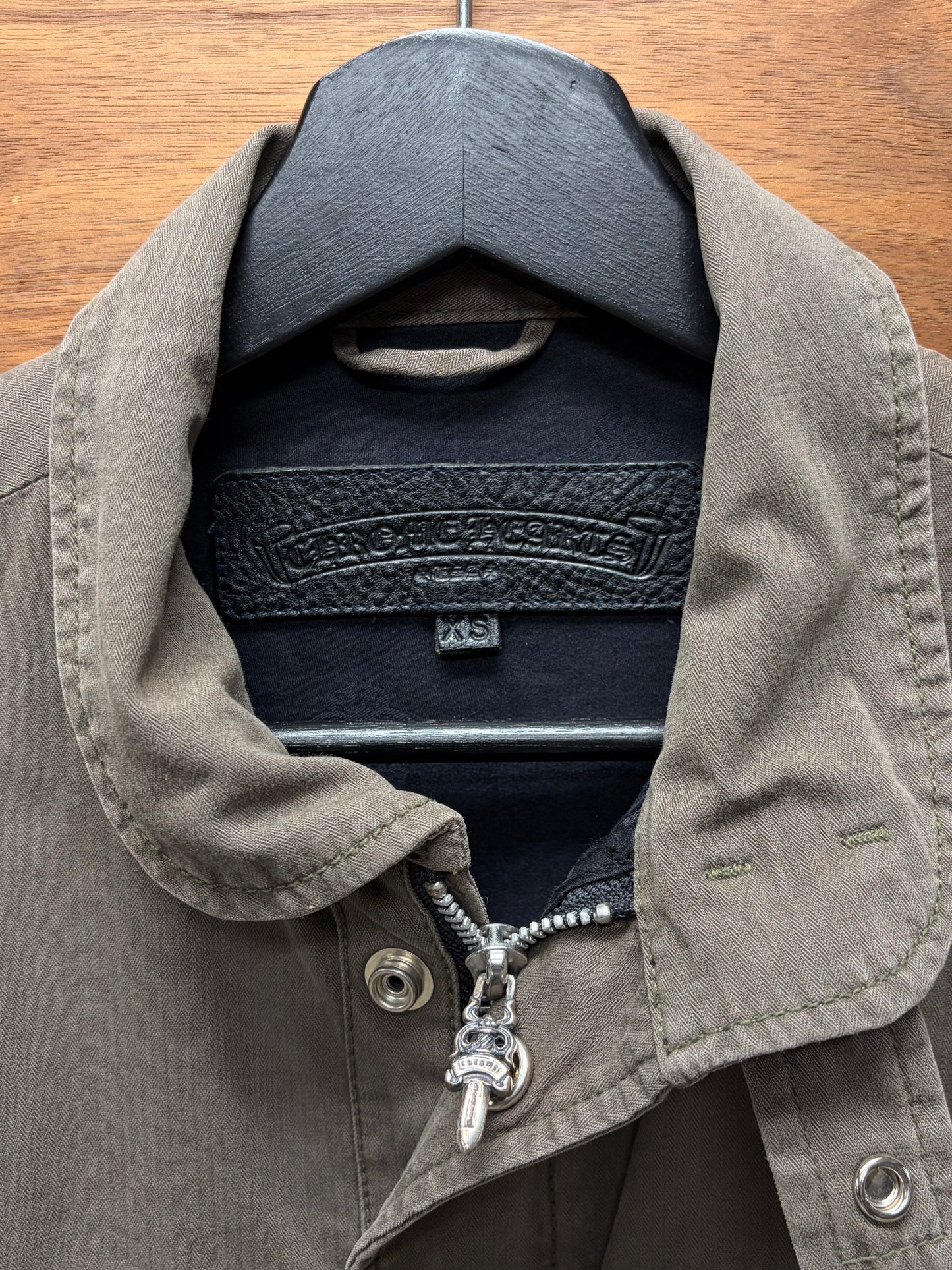 Chrome Hearts ‘Cherry Bomb’ 925 Silver ‘Pyramid Stud’ Custom Order M-65 Field Jacket