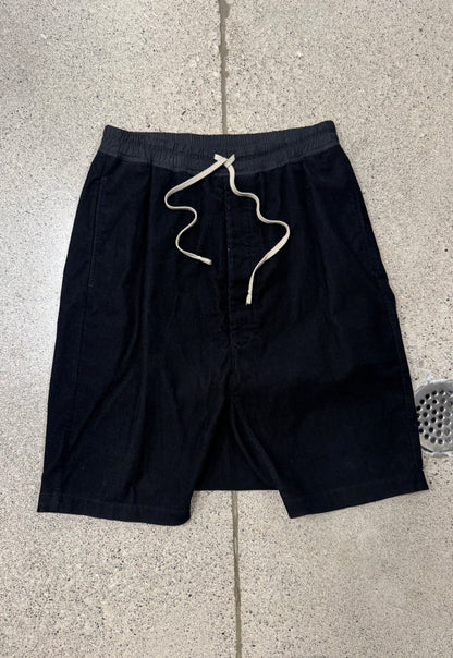 AW2020 Rick Owens ‘Performa’ Corduroy Drop Crotch Cargo Shorts