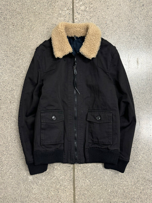 AW2005 Dior Homme Shearling Collar Bomber Jacket