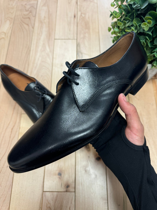 Burberry Oxford Black Leather Dress Shoes