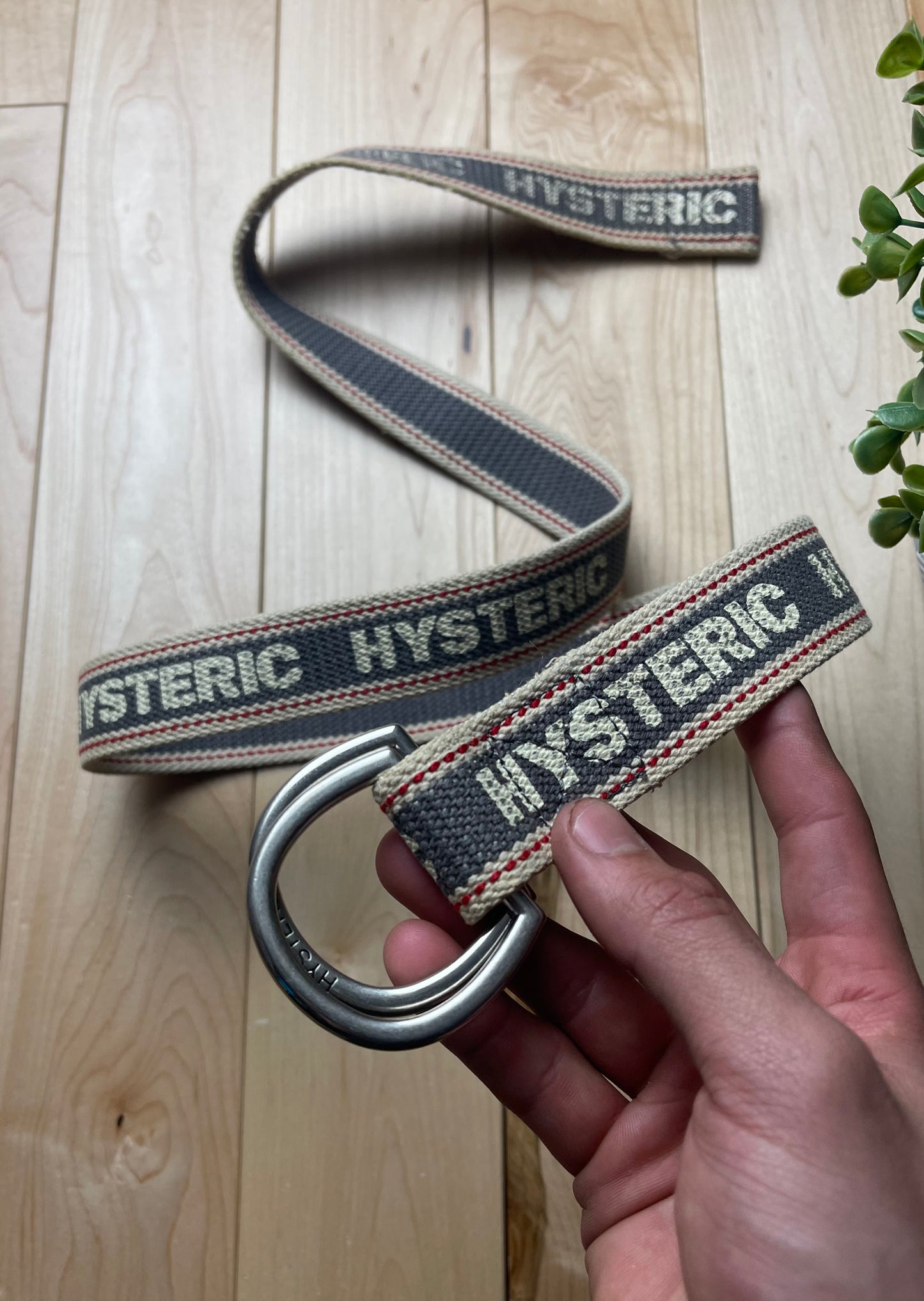 2000s Hysteric Glamour Rope Spellout Logo Belt