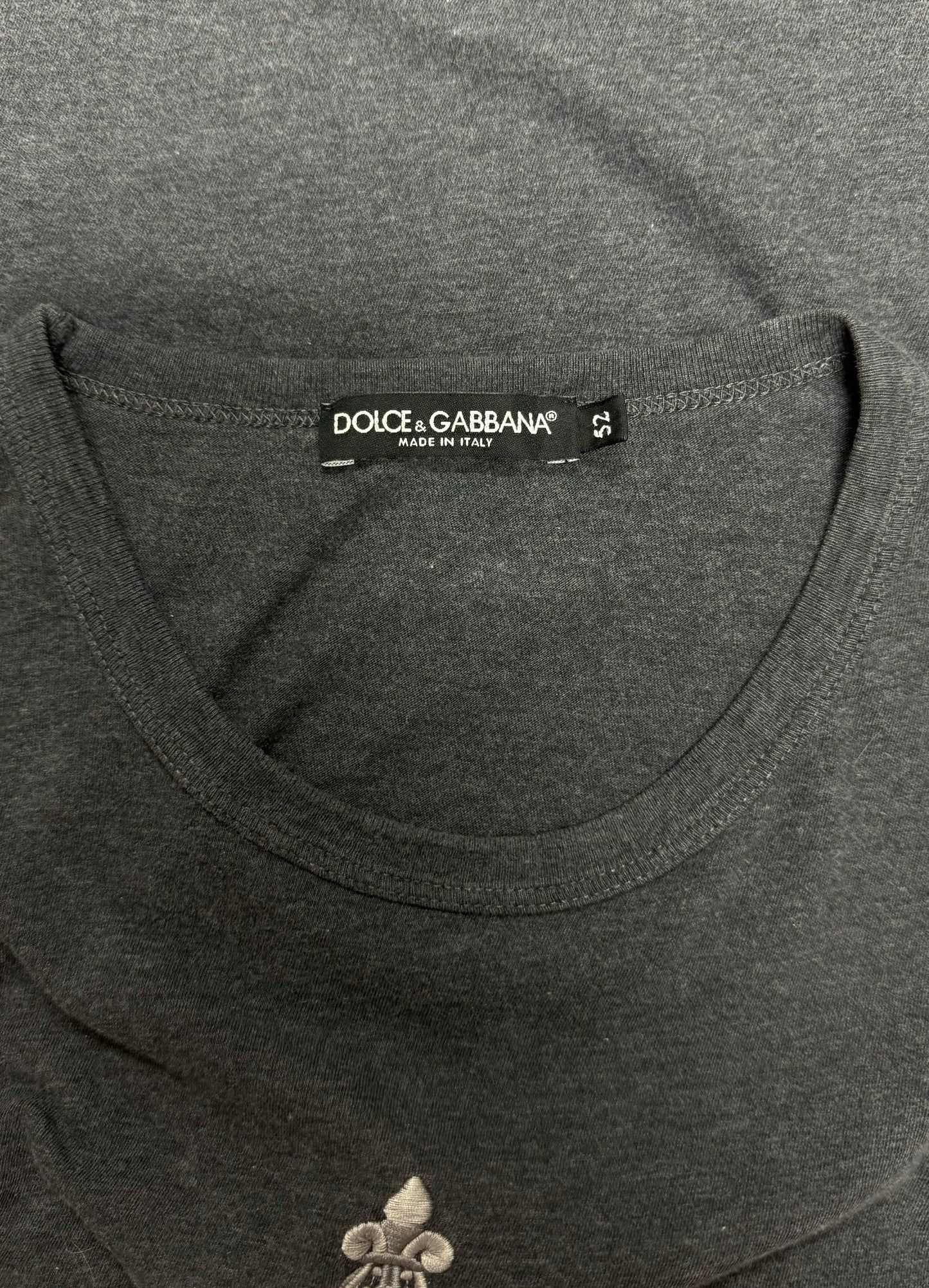 Dolce & Gabbana Embroidered Crown Logo Shirt