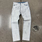 SS2016 Maison Margiela ‘Paint Coated’ White/Blue Denim