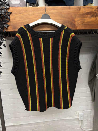 SS2022 Enfants Riches Deprimes ‘Runway’ Merino Wool Striped Knit Sweater Vest