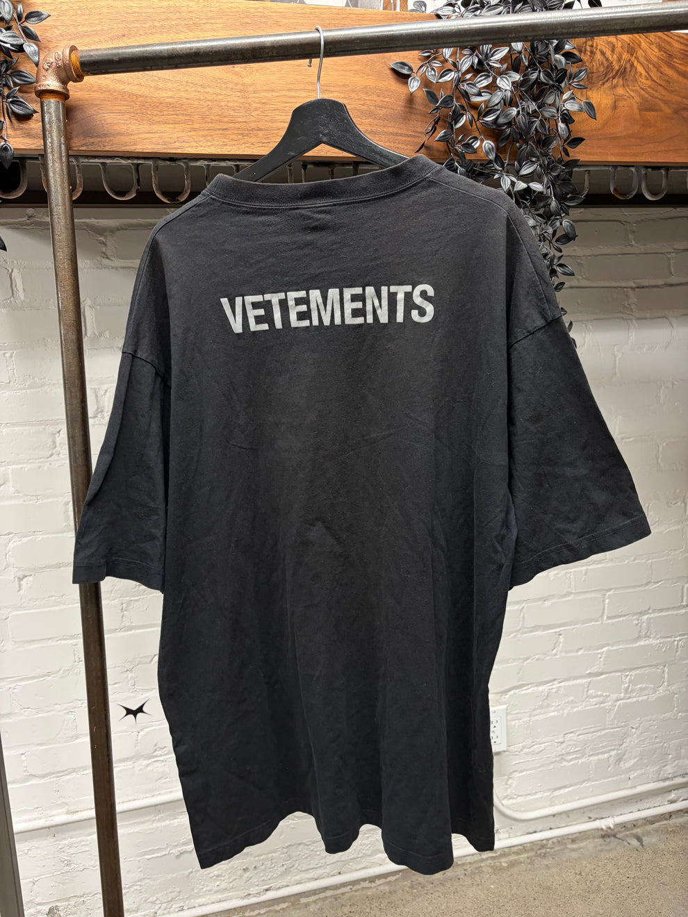 SS2019 Vetements ‘Staff’ Black Small Logo T-Shirt – Alex Maxamenko