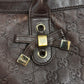 Gucci ‘Prince’ Brown Monogram Leather Shoulder Bag