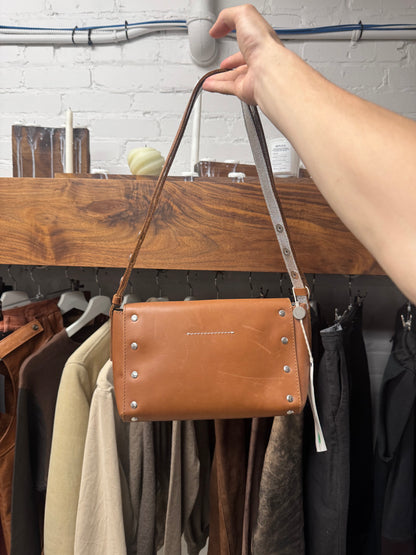 Maison Margiela ‘Fireman Clasp’ Brown Leather Bag