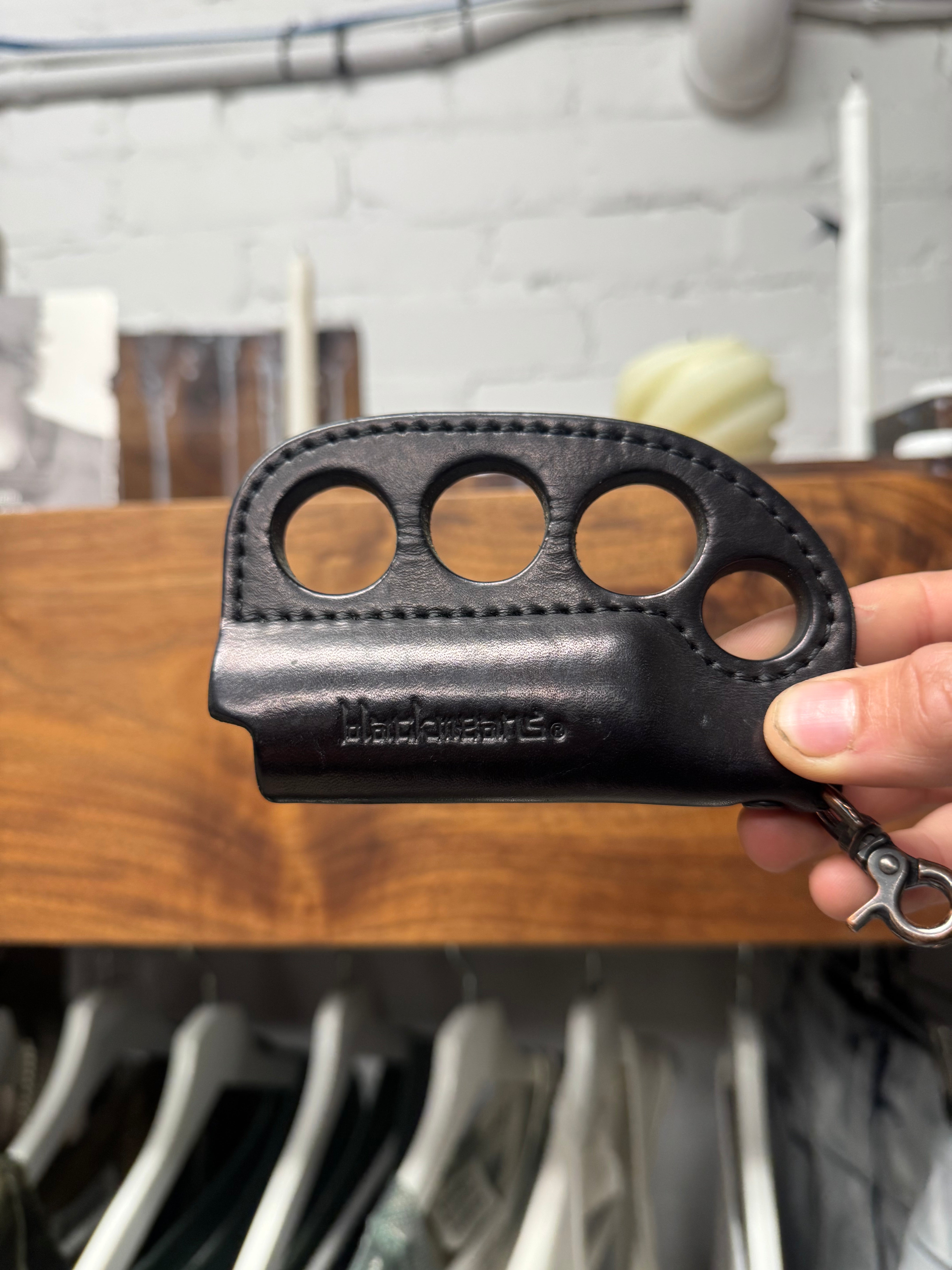小物 blackmeans LEATHER KNUCKLE LIGHTER CASN Blackmeans 'Knuckle Duster' Leather Lighter Case – Alex