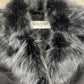 Balmain Genuine Fox Fur Lambskin Leather Jacket