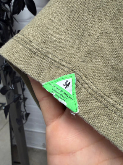 SS2001 Undercover ‘Chaotic Discord’ Green ‘Alien Skater’ Faded Green Graphic T-Shirt