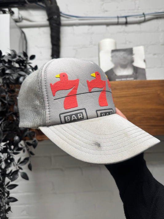 Kapital ‘Lucky 7s’ Grey/Red Mesh Trucker Hat